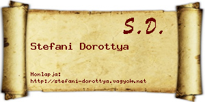 Stefani Dorottya névjegykártya