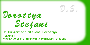 dorottya stefani business card